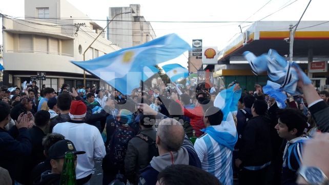 Santa Fe festejó la clasificación de la Argentina