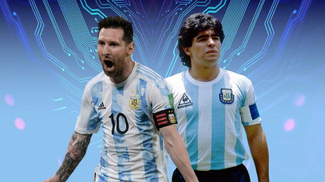 Los 10. Lionel Messi y Diego Maradona