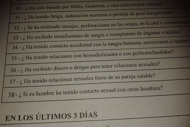 Un “no” a la sangre de infieles, gays y trabajadoras sexuales