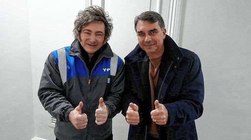 Javier Milei confirmó que viajará a Brasil para respaldar la candidatura de Flavio Bolsonaro