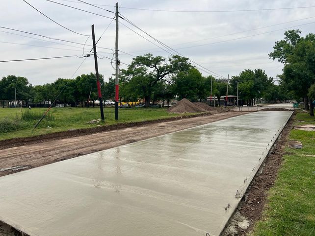 La Municipalidad de Roldán avanza con obras de pavimentación