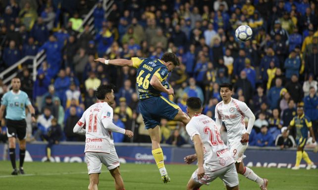Ignacio Ovando anotó de cabeza el gol del triunfo ante Argentinos Juniors, un rival directo en la acumulada.