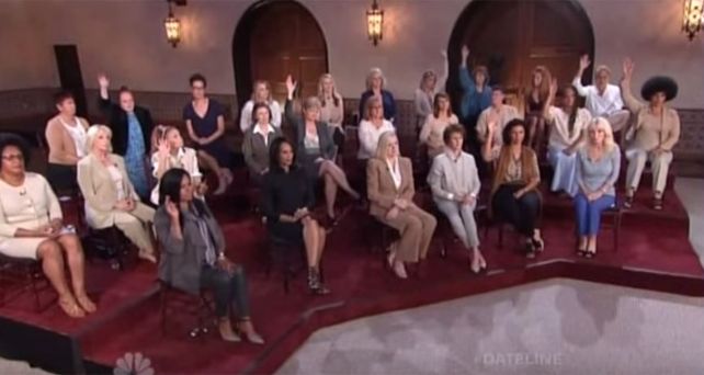 Algunas de las mujeres que se animaron a dar testimonio sobre su relación con Bill Cosby.