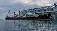 Un barco cargado con cereales en un puerto ucraniano.