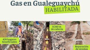 Gas natural en Gualeguaychú: se tendieron más de ocho kilómetros de cañería