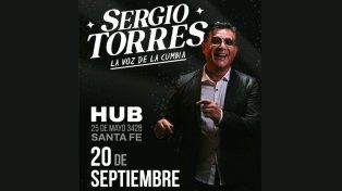 Sergio Torres, la voz de la cumbia, llega a HUB