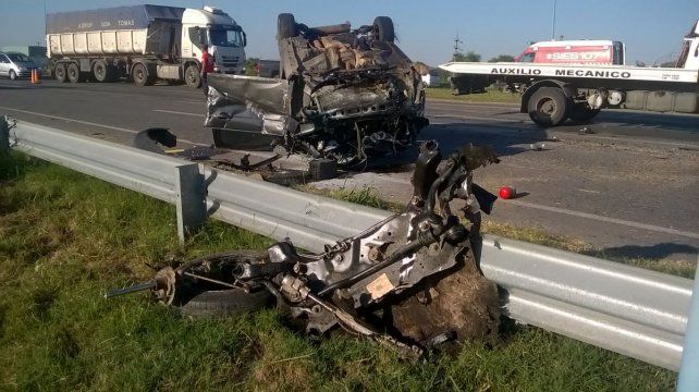 Entrerriano herido en un accidente fatal en San Lorenzo