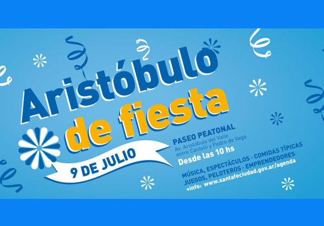 Este 9 de Julio, la Avenida Aristóbulo del Valle se viste de fiesta