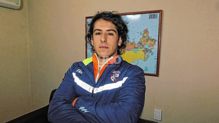 Valentín Fernández, inside de Santa Fe Rugby que jugó la Superliga Americana de Rugby.