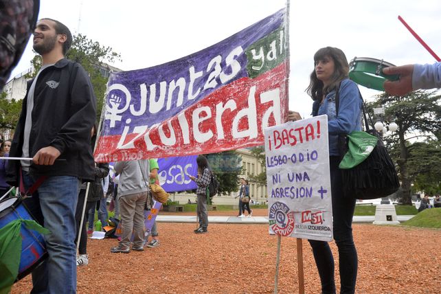 La marcha comenzó en la plaza 1° de Mayo. Foto UNO Mateo Oviedo.&nbsp;