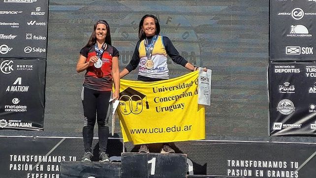 Bonnin. Betina finalizó primera en su categoría en los 70 kilómetros de la prueba.