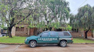 Sobre calle Dr. Sauré se desplegó un operativo por parte de Gendarmería Nacional.