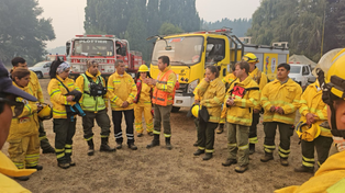 Los brigadistas de Santa Fe comenzaron ayer&nbsp; a trabajar en los incendios en el sur.