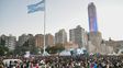 Marcha universitaria en Rosario: una multitud se movilizó hacia el Monumento a la Bandera