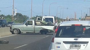 Un accidente en la ruta 168 interrumpió el tránsito durante varios minutos