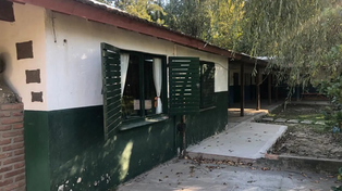 El patio interior donde ocurrió el hecho. (Imagen: Captura de video)