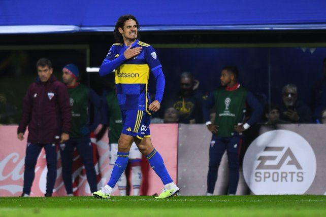 Cavani&nbsp; marco el tanto de Boca.