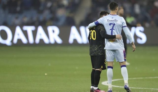 La foto viral de Lionel Messi y Cristiano Ronaldo en un duelo de