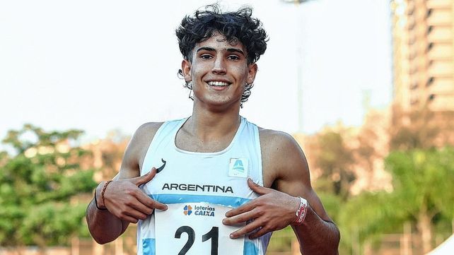 El rafaelino Tomás Mondino ganó las pruebas de 100 y 200 metros en Brasil.