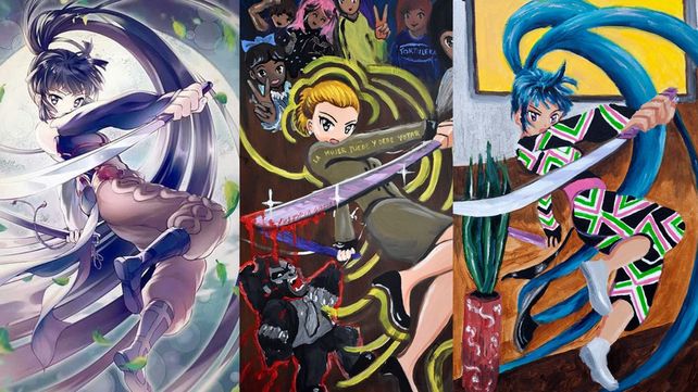 Acusan de plagio a una artista que pintó a Evita como un personaje de manga