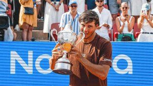 Luciano Darderi se consagró campeón del ATP 250 de Bastad.