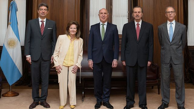 Los jueces. Los integrantes de la Corte definirán sobre el planteo de Buenos Aires.