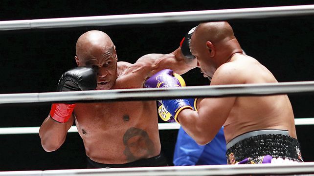 Tyson volvió al ring después de 15 años para una pelea de exhibición