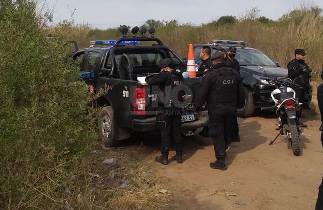 Delincuentes atrapados tras la persecuci&oacute;n.