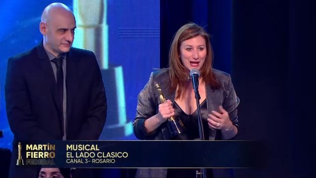 Héctor Mansur y Anabel Barboza, ganadores por “El lado clásico”.
