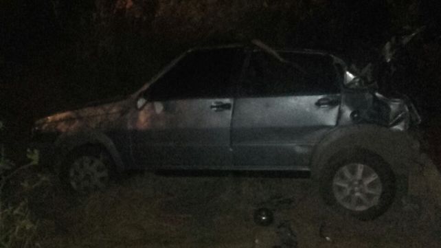 Una niña y dos mujeres fueron hospitalizadas tras volcar un auto en la ruta nacional 14