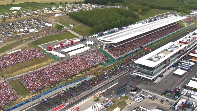 Todo listo en la grilla de partida para el GP de Hungría.