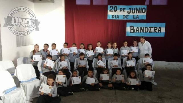 Un día de festejo. Alumnos felices juraron la Bandera&nbsp;
