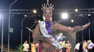 Andi Davrieux, representante de la comparsa Ará Yeví, fue coronada como la Reina del Carnaval del País&nbsp;