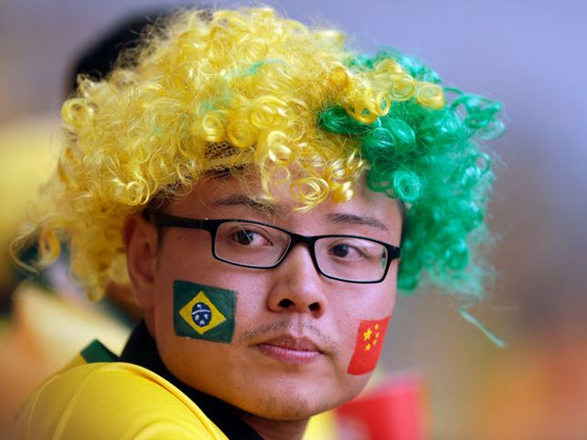 Los hinchas de Brasil no la pasan nada bien