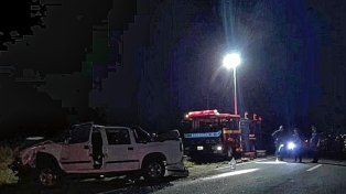 La camioneta chocó un tractor. El accidente fue entre Gualeguay y Galarza.