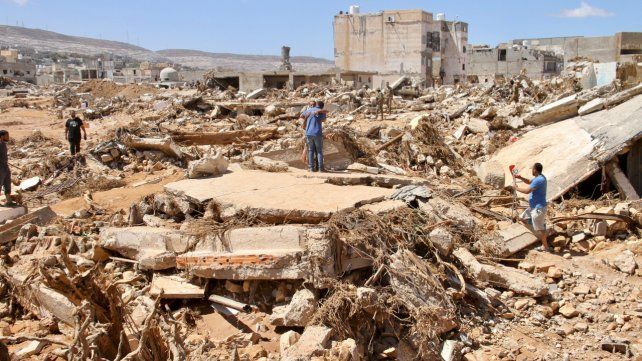 La ciudad de Derna muestra un panorama desolador.