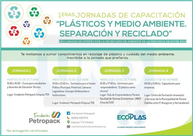 Capacitación en plásticos y medio ambiente
