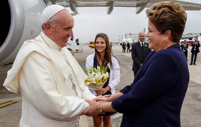 El papa y la presidenta de Brasil volverán a encontrarse el viernes.