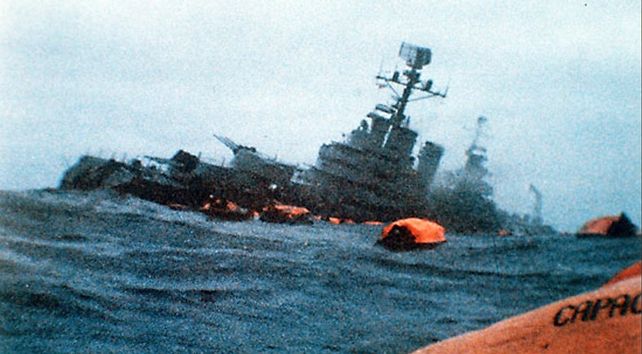 Se cumplen 37 años del hundimiento del ARA General Belgrano en la Guerra de Malvinas