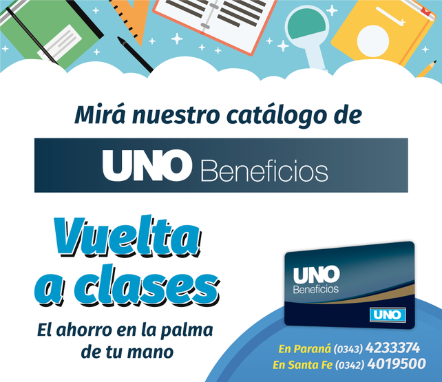 Con los Descuentos de UNO Beneficios la VUELTA al COLE es más fácil!
