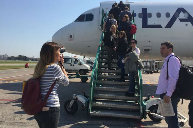 Escalera. El promedio de viajes que cumplen las personas evoluciona.