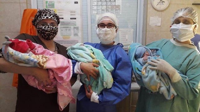 Chajarí: en medio de la pandemia, nacieron trillizos