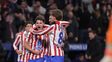 Atlético de Madrid le ganó sobre la hora al Inter en Champions League