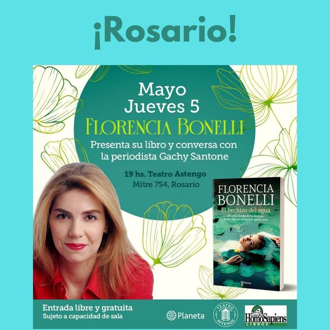 Florencia Bonelli viene a Rosario a presentar su último libro