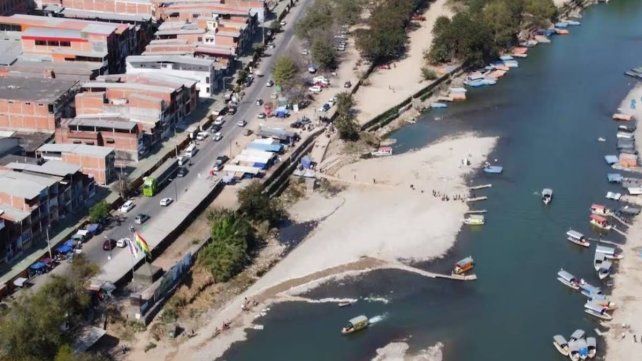 Frontera con Bolivia en el límite con Salta.