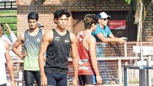 &nbsp;El velocista rafaelino Tomas Mondino fue el ganador de la prueba de 100 metros llanos.