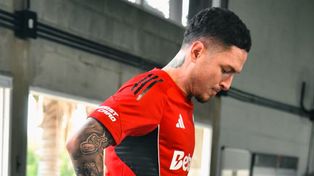 Aníbal Moreno llegó a River, que invirtió siete millones de dólares en su negociación con Palmeiras.