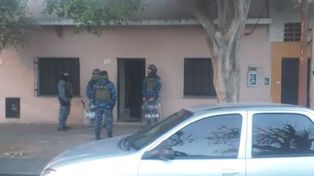 El domicilio allanado en San Martín. (Foto: captura de video).