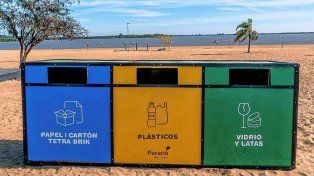 Paraná suma Ecopuntos para separar residuos reciclables en espacios públicos y reducir los residuos.