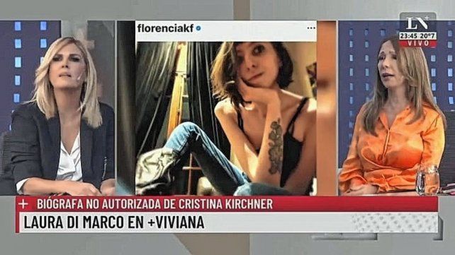 La presentadora televisiva junto a Laura Di Marco sostuvieron que Florencia tiene una supuesta anorexia nerviosa galopante por culpa de Cristina Fernández